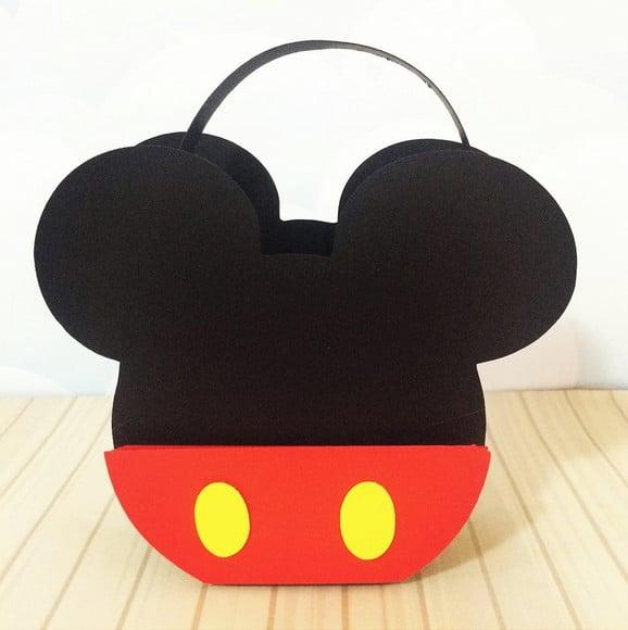 Arquivo Silhouette Forminha Mini Cesta Mickey