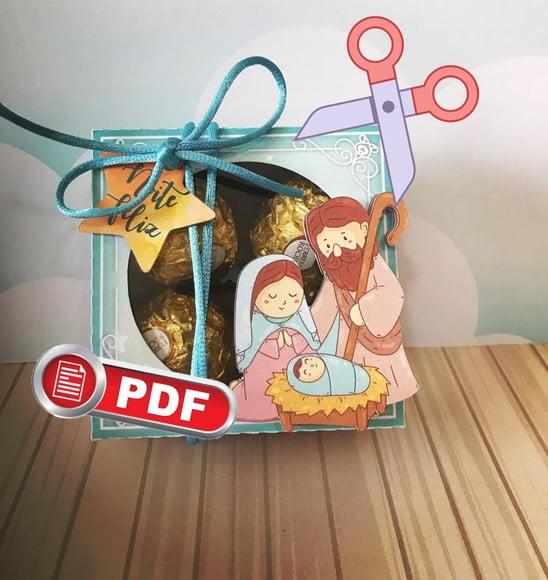 Arquivo pdf Caixa Doces 4 Natal para Tesourete