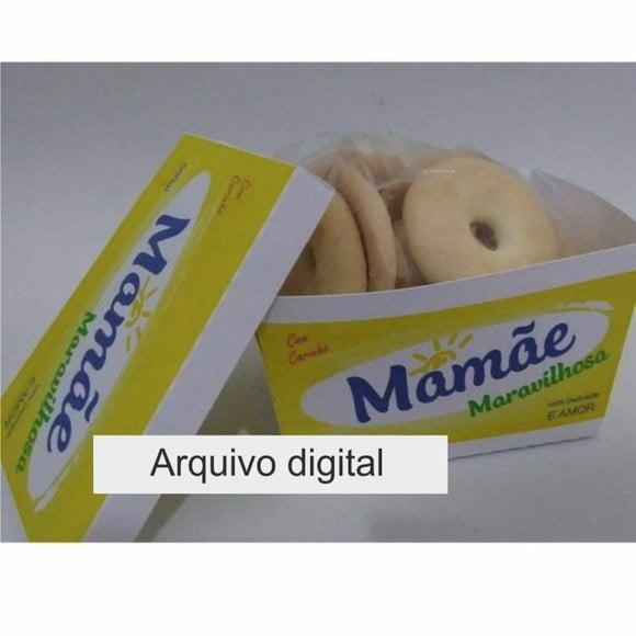 Arquivo Silhouette Caixinha Biscoitos dia das Mães