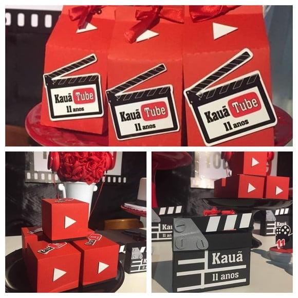 Arquivo Silhouette Kit Festa infantil Youtuber