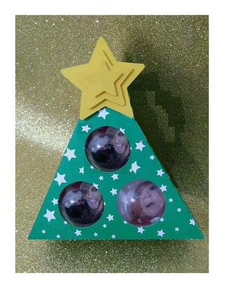 Árvore decoração bolinhas Natal Arquivo Silhouette