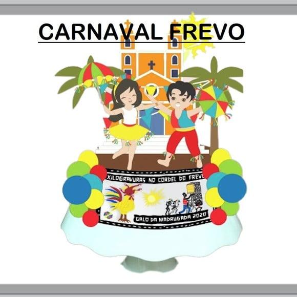 Arquivo Topo de Bolo Camadas Carnaval Pernambuco