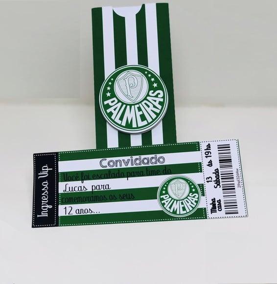 Arquivo de Corte Convite Ingresso P4lmeiras Futebol