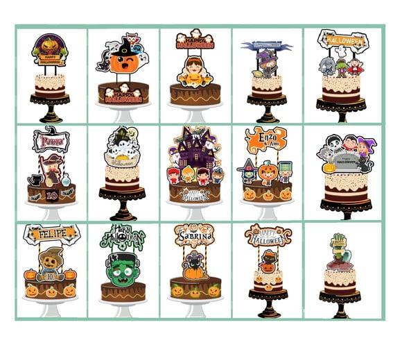 Topos Cake Simples e Fácil Halloween 16 Arquivos Studio