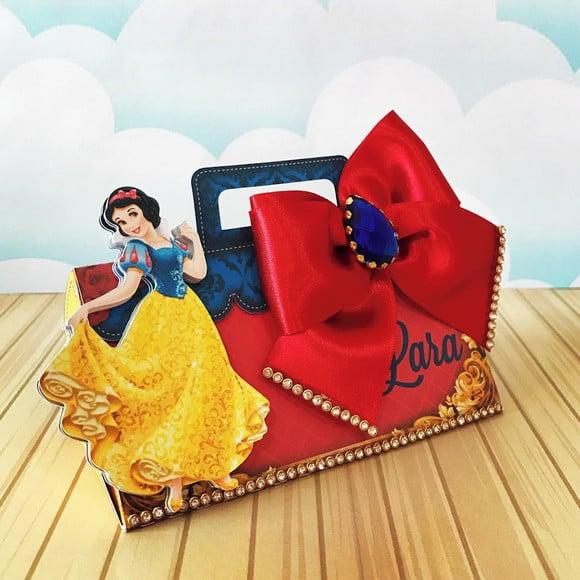 Arquivo Silhouette Bolsinha Boleada Branca de Neve