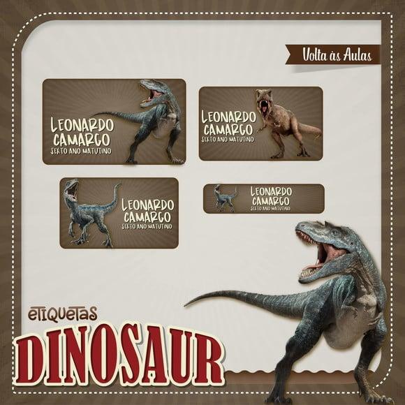 Arquivo de Corte Etiqueta Escolar Jurassic Park