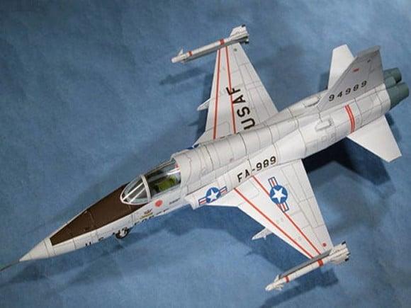 Arquivo pdf Papercraft Aeronave Northrop F-5a 3d