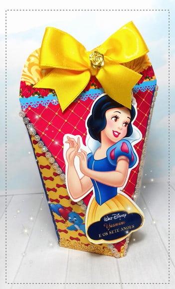 Arquivo Silhouette Caixa Coração Branca de Neve