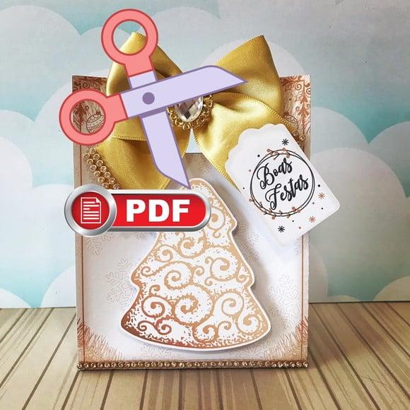 Arquivo pdf Sacolinha Natal da Mamãe Tesoura