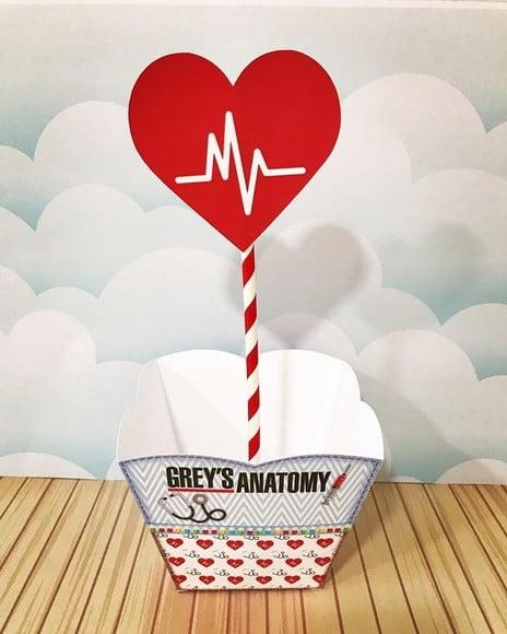 Arquivo de Corte Cachepot Centro de Mesa Greys Anatomy