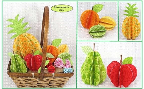 Arquivo de Corte Frutas de Papel Festinha Infantil