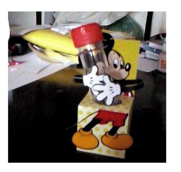 Arquivo Silhouette Caixinha Porta Tubete Mickey