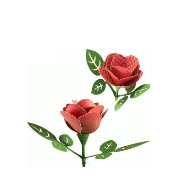 Arquivo de Corte Silhouette Flor Rosa 3d