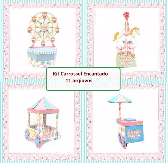 Arquivo de Corte Kit Carrossel Encantado