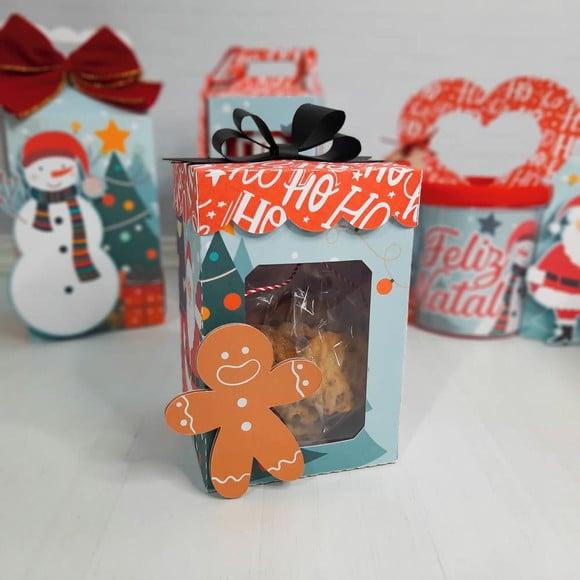 Arquivo Silhouette Caixa para Biscoitos Natal