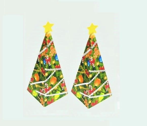 Caixinha Fácil para Doces Cone Natal Arquivo Silhouette