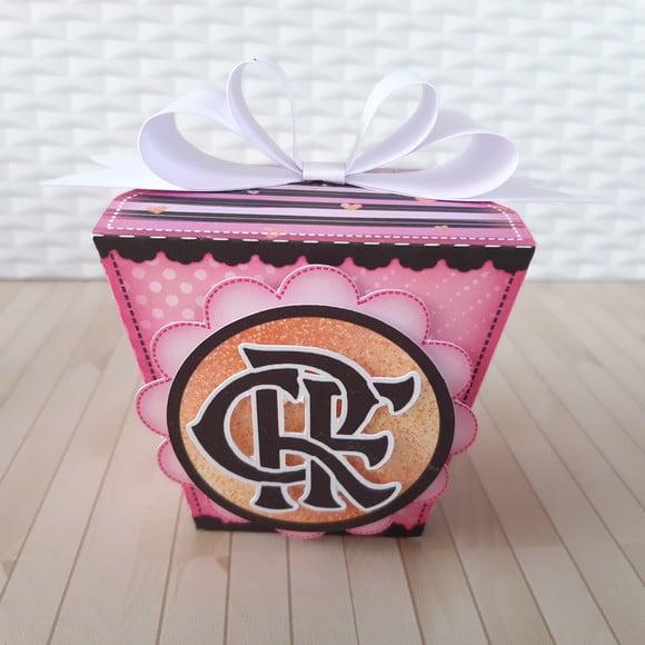 Arquivo De Corte Caixa Sushi Futebol Rosa Flamengo