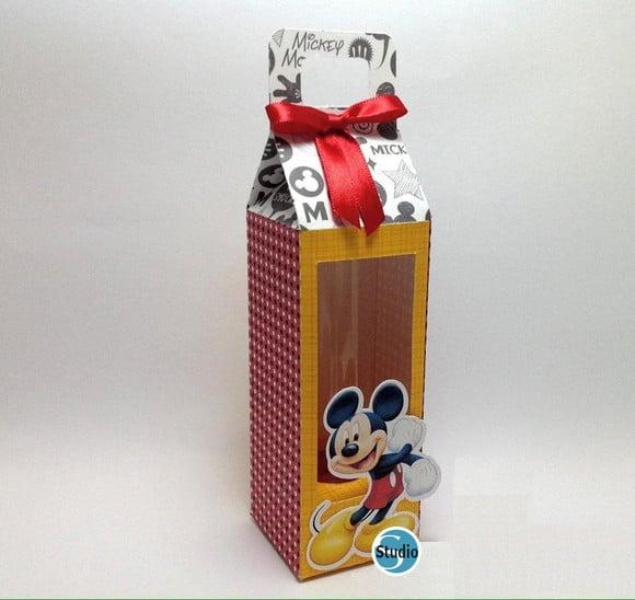 Arquivo Silhouette Caixinha Tubete Mickey