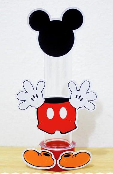 Arquivo Silhouette Apliques Para Tubete Mickey Mouse