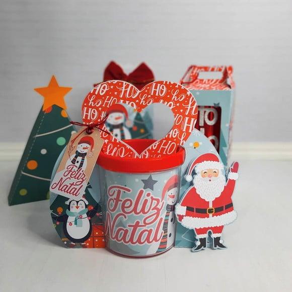 Arquivo Silhouette Embalagem para Caneca Natal