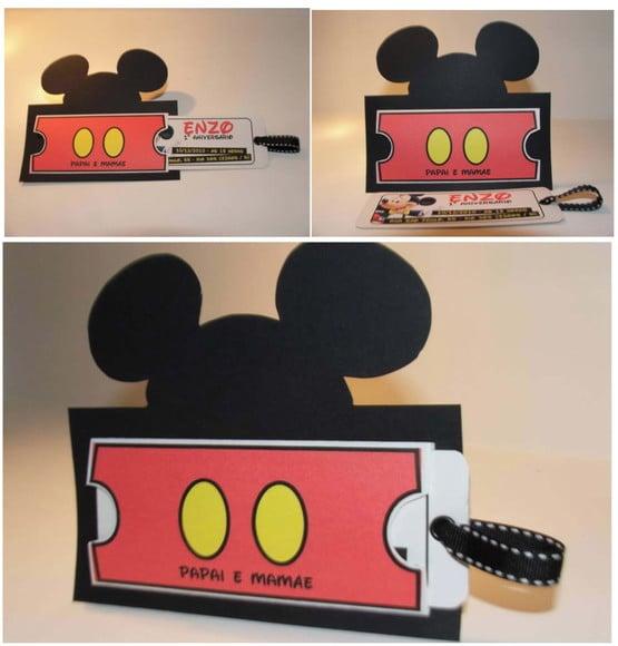 Arquivo Silhouette Convite Mickey Retrátil