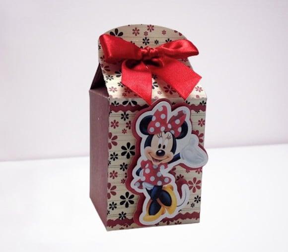 Arquivo Silhouette Caixa Milk Minnie