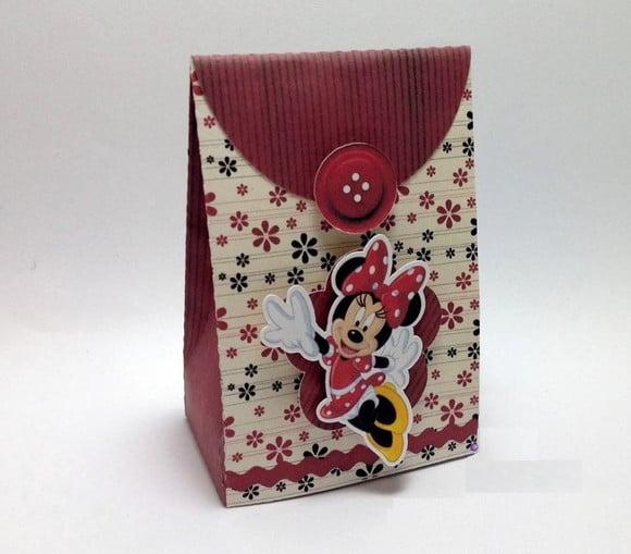 Arquivo Silhouette Sacolinha Minnie