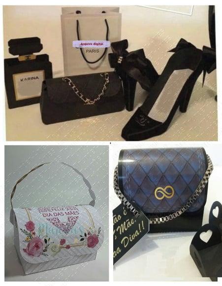Arquivo Silhouette Kit de Bolsa Especial Dia das Mães