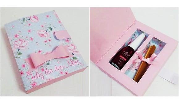 Arquivo Silhouette Porta Esmalte Livro Dia das Mães