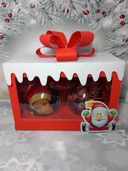 Arquivo de Corte Silhouette Caixa Bola Natal