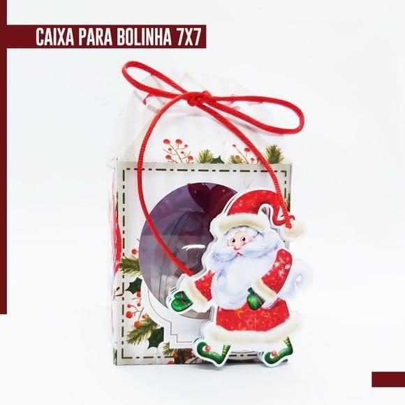 Arquivo de Corte Caixa para Bolinha 7x7 Natal