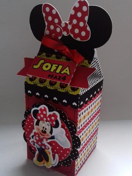 Arquivo Silhouette Caixa Milk Minnie Orelha