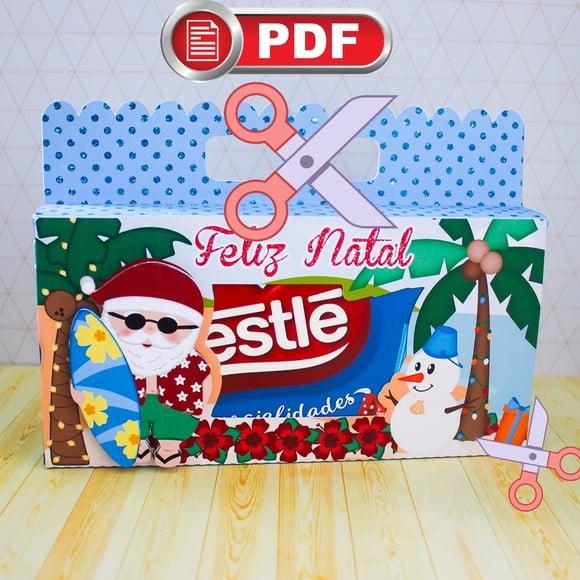Arquivo pdf Capa Caixa de Bombom Ferias de Natal