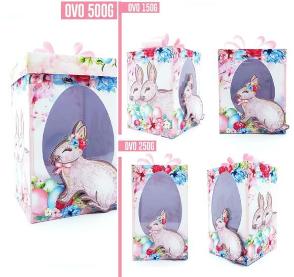 Arquivo Silhouette Ovos em Pé 150g, 250g, 500g Coelhinha