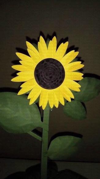 Arquivo Digital Flor de Papel Girassol