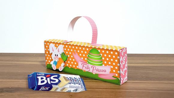 Arquivo de Corte Caixinha para Bis Páscoa Feliz