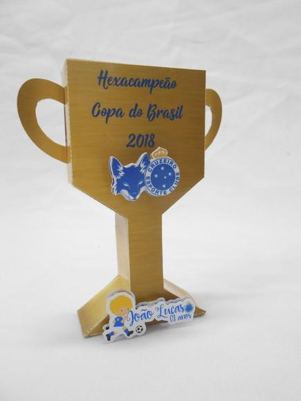 Molde Silhouette Troféu Cruzeiro Futebol