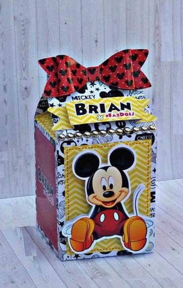 Arquivo Silhouette Caixa Milk Mickey