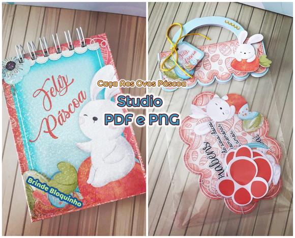 Caça aos Ovos Páscoa Arquivo de Corte Studio Pdf, Png