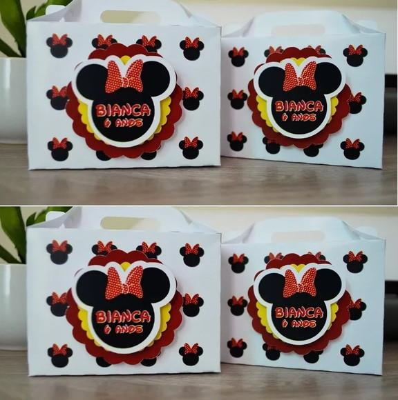 Arquivo Silhouette Caixas Maletinha Minnie