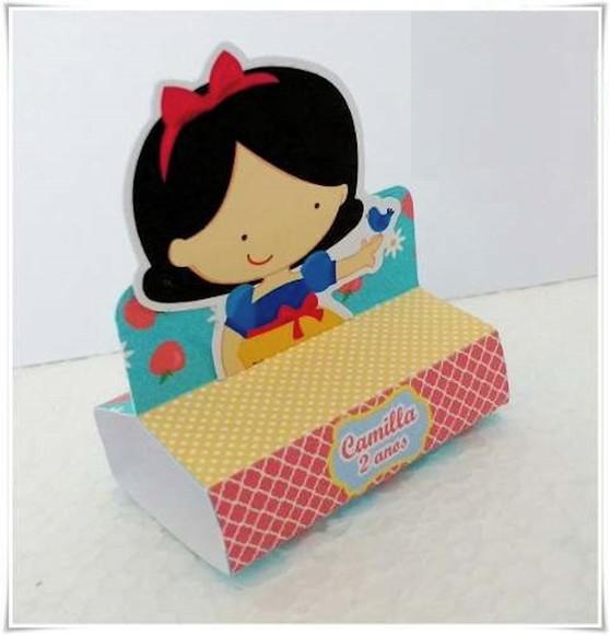 Arquivo Silhouette Caixa Bis Branca de Neve Cute