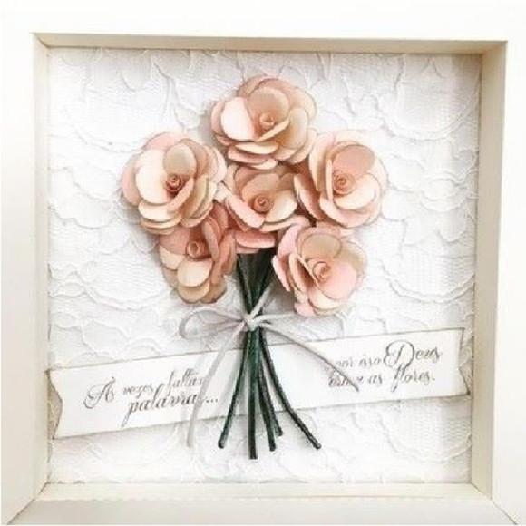 Quadro com Flores Arquivo Silhouette Dia das Mães