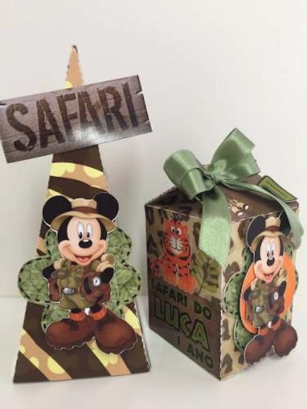Arquivo Silhouette Caixa Milk E Pirâmide Mickey Safari