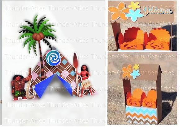 Arquivo Silhouette Forminha e Tenda Barraca da Moana