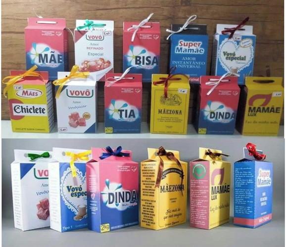 Arquivo Silhouette Caixas Milk Dias das Mães