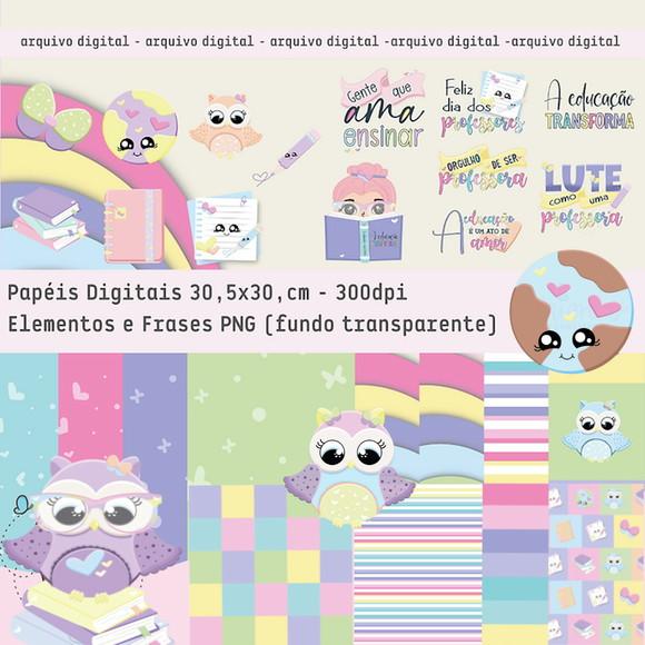 Kit Papel Digital Dia dos Professores