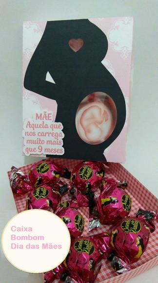Arquivo Silhouette Caixa Bombom Dia das Mães