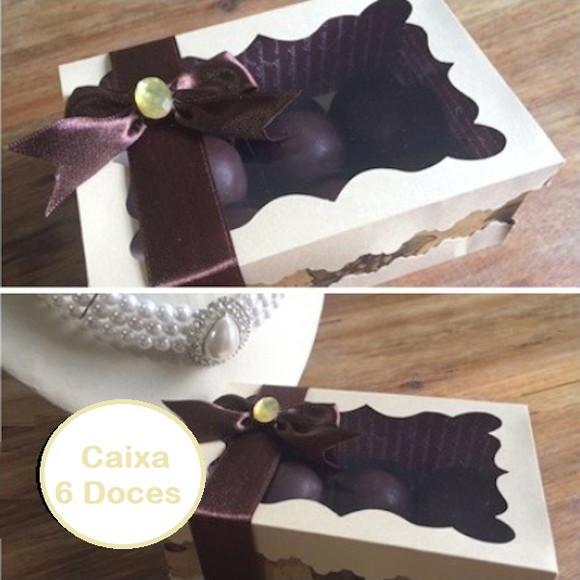 Arquivo Silhouette Caixa 6 Doces Dia das Mães