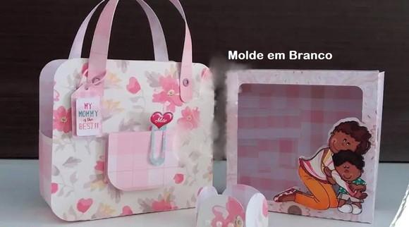 Arquivo Silhouette Bolsinha e Caixa Multiuso Dia das Mães