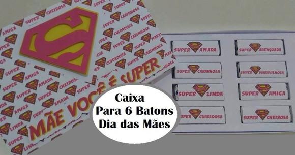 Arquivo Silhouette Caixa Batom ou Bis Dia das Mães
